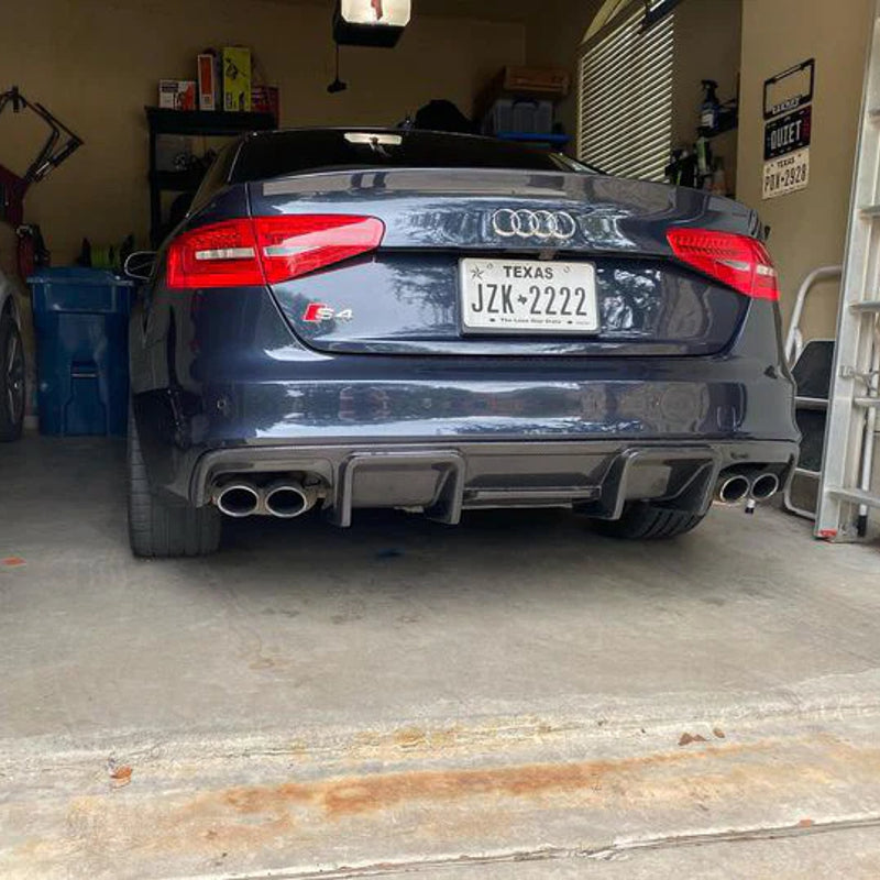 2013-2016 B8.5 Audi A4 Non S-Line - CAP Carbon Fiber Rear Diffuser - V1