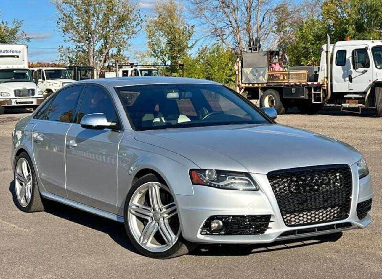 2009-2012 Audi RS4 Honeycomb Fog Grilles | B8 Audi A4 S-Line/S4