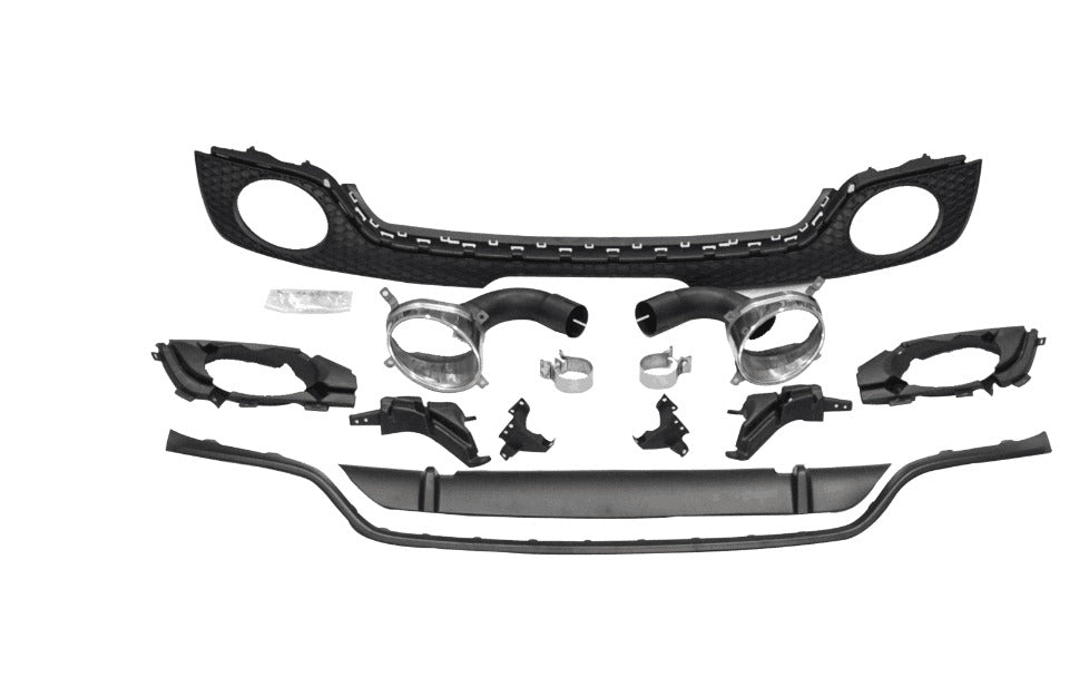 2008-2015 MK2 8J Audi TT/TT-S - CAP Black RS Style Rear Diffuser