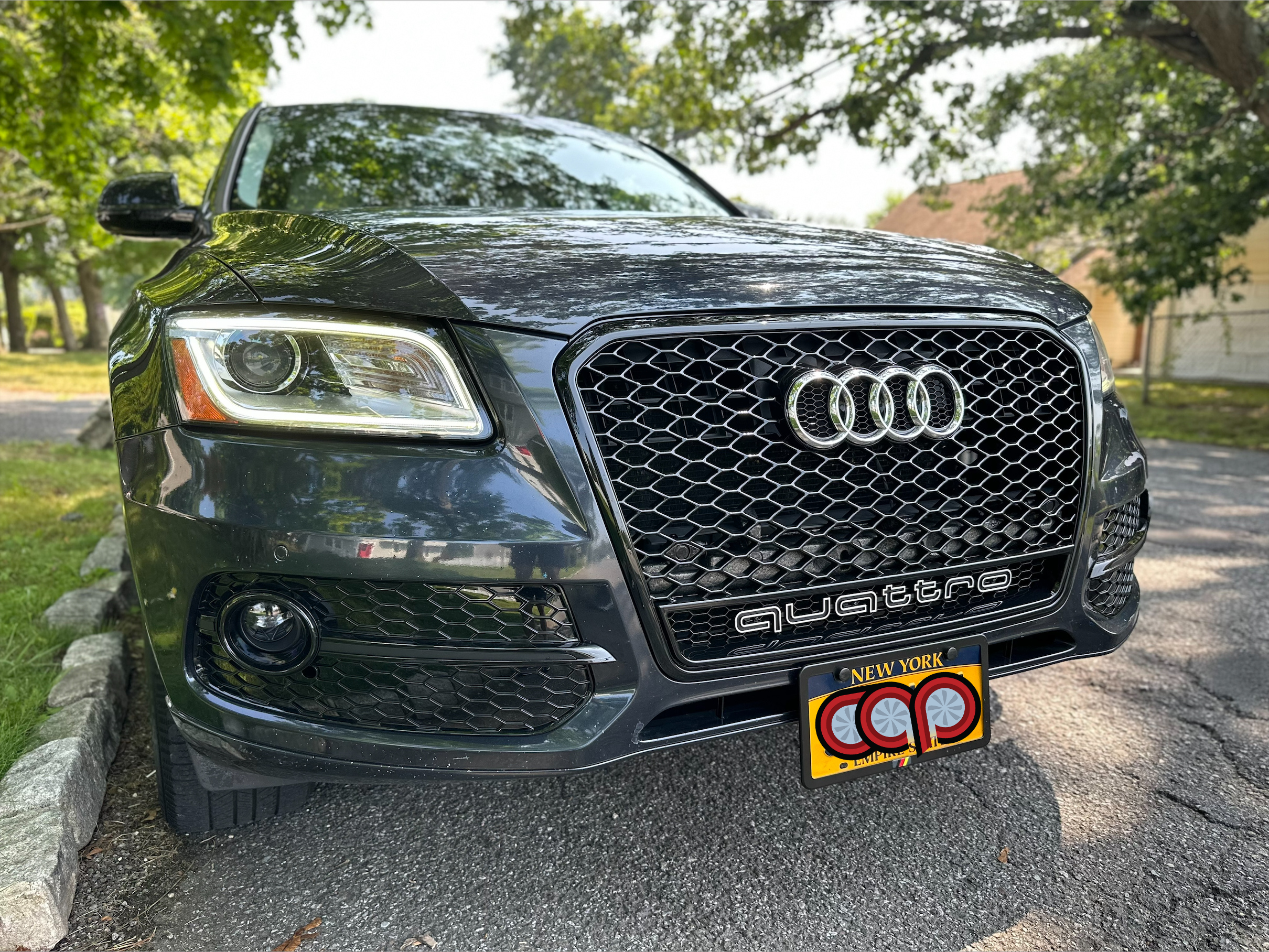 2013-2017 Audi RSQ5 Honeycomb Fog Grilles | 8R.5 B8.5 Audi Q5 Non S-Line