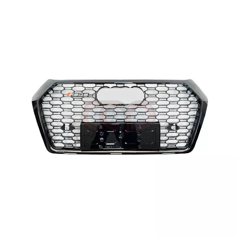 2018-2020 FY B9 Audi RSQ5 Honeycomb Grille | B9 Audi Q5/SQ5 | Real Carbon Fiber Plain - Real Carbon Frame Black Mesh