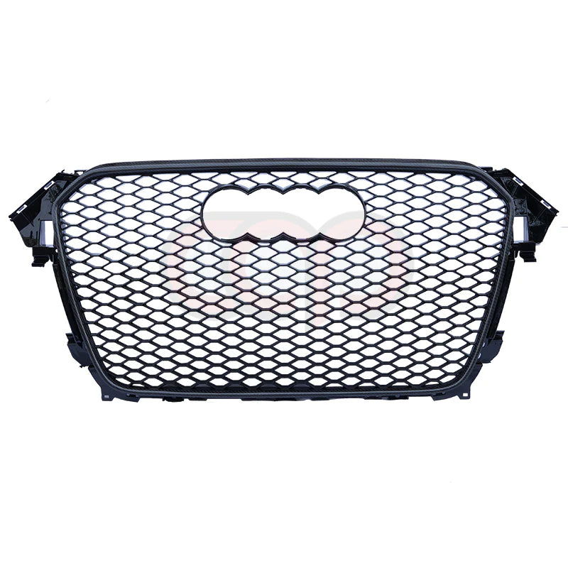 2014 Audi RS4 Real Carbon Fiber Honeycomb Grille With No Quattro Badge