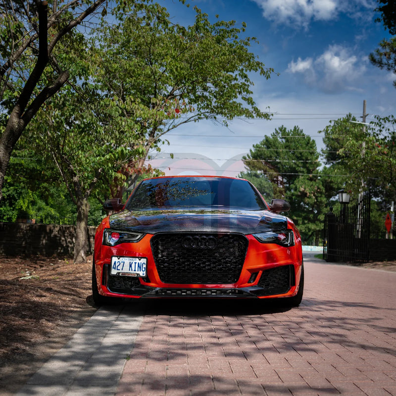 2013-2017 B8.5 Audi A5/S5 Silver Frame Honeycomb Grille | B9 Style Audi RS5 Grille