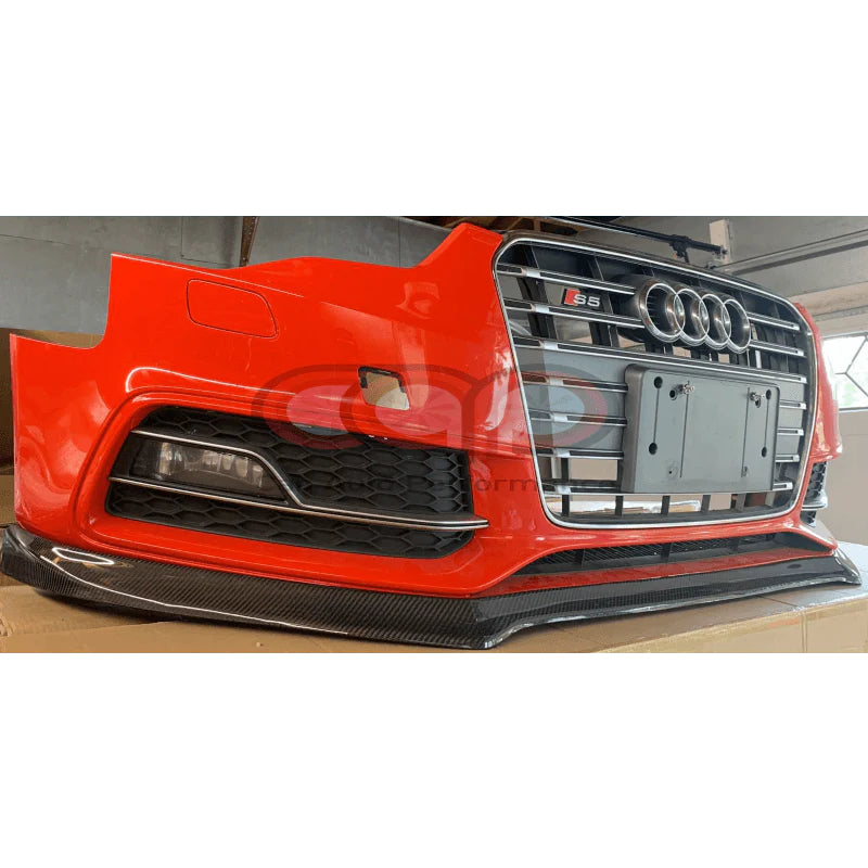 2013-2017 B8.5 Audi S5, A5 S-Line - Carbon Fiber Front Lip V1