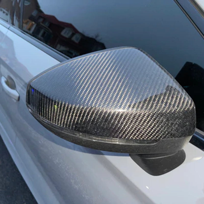2014-2020 8V Audi A3, S3, RS3 - Carbon Fiber Mirror Covers (Pair)