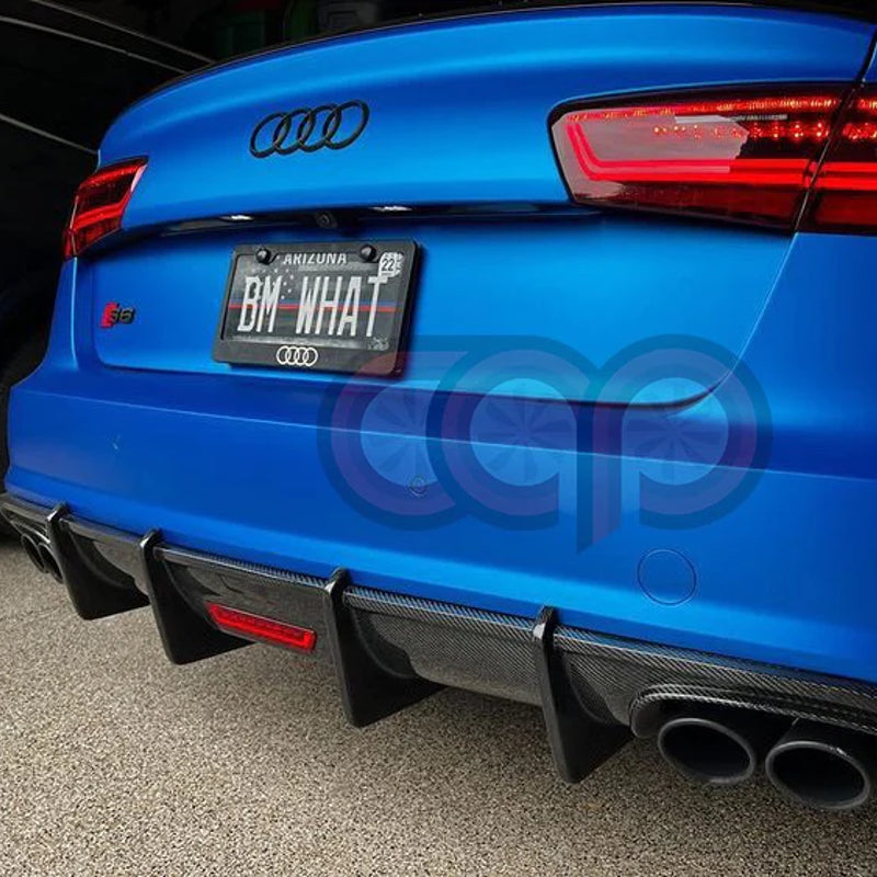 2012-2015 C7 Audi A6 S-Line/S6 - CAP Carbon Fiber Rear Diffuser