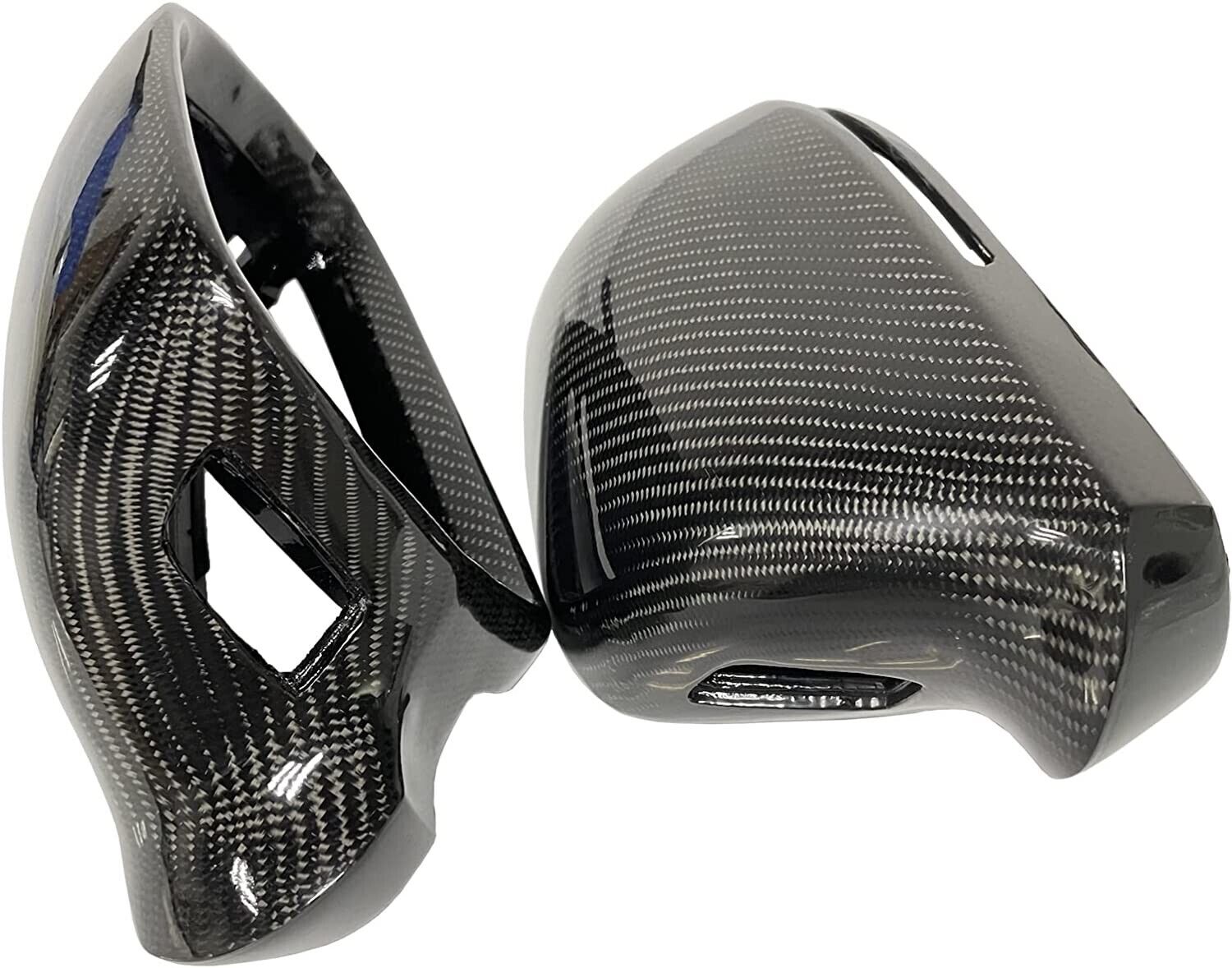 2008-2012 B8 Audi A4, A4 Allroad, A5, S5- Carbon Fiber Mirror Covers (Pair) With Side Lane Assist