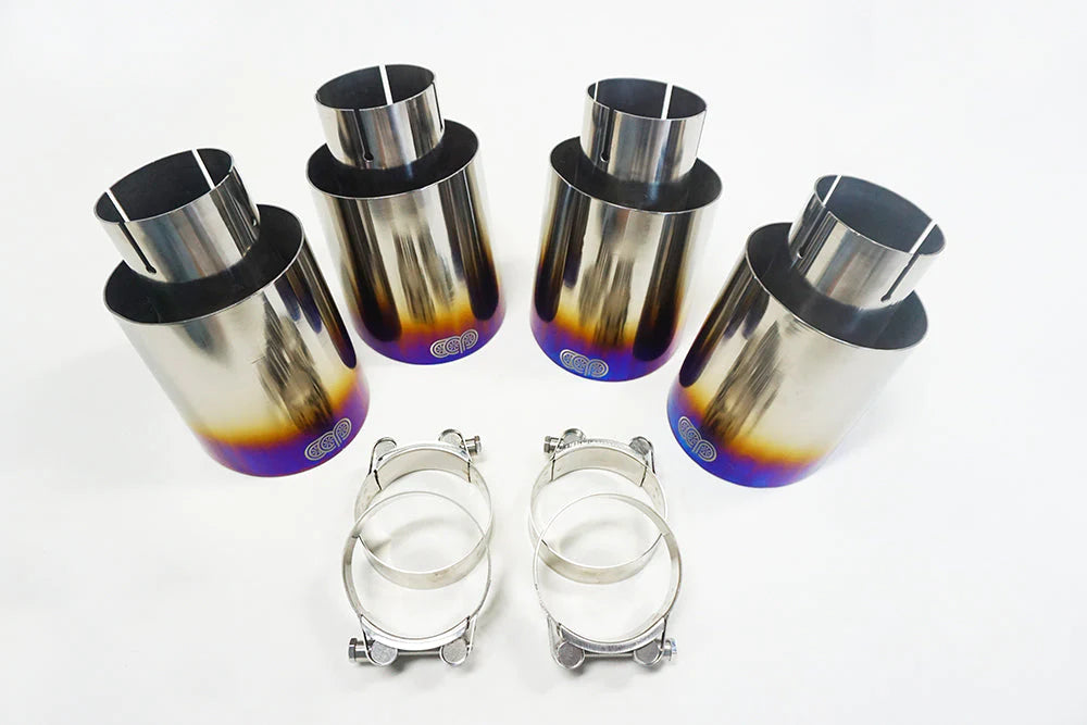 CAP Titanium Exhaust Tips | 3.5" 4.0" 4.5" for Audi, BMW, Mercedes-Benz