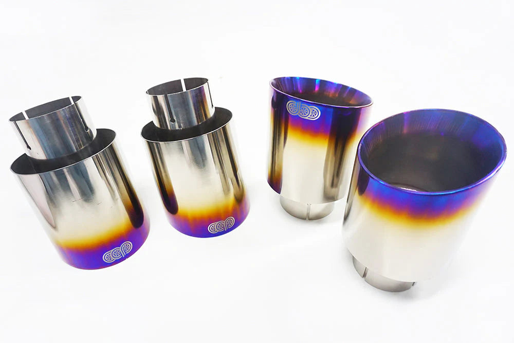 CAP Titanium Exhaust Tips | 3.5" 4.0" 4.5" for Audi, BMW, Mercedes-Benz