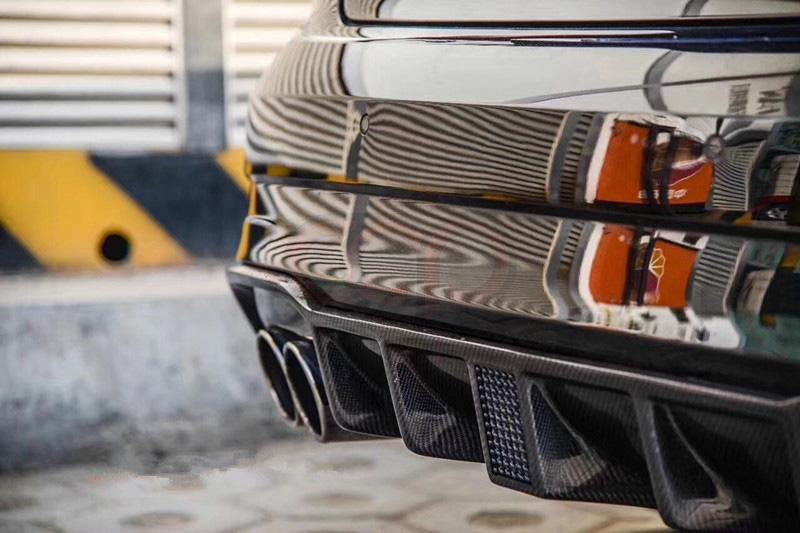 2017-2020 8V.5 Audi A3/S3 - CAP Carbon Fiber Diffuser with LED Light - V2