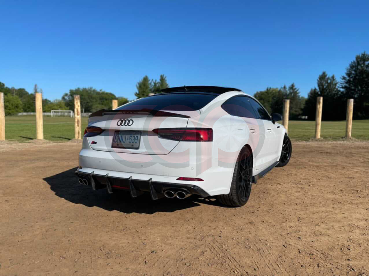 2018-2019 B9 Audi A5/S5 - CAP Carbon Fiber Diffuser with LED - V1
