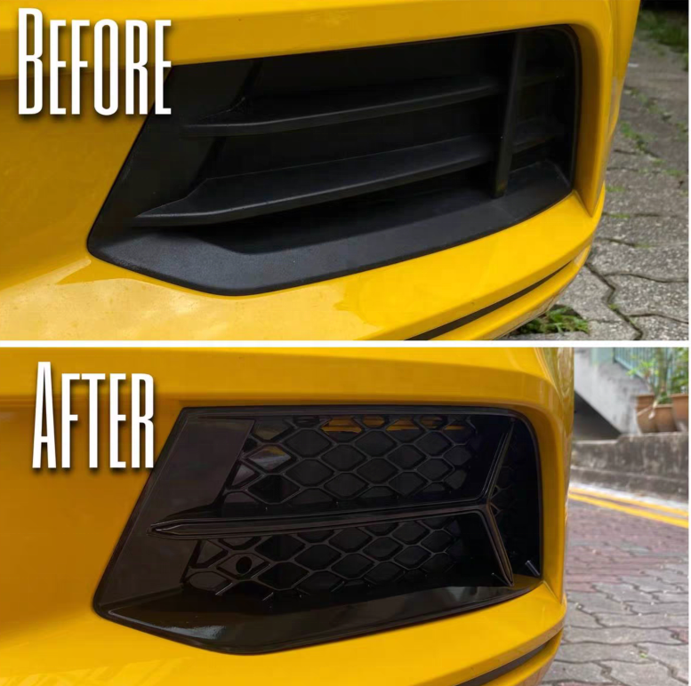 2017-2020 Audi RS3 Honeycomb Fog Grilles | 8V.5 Audi A3 Non S-Line