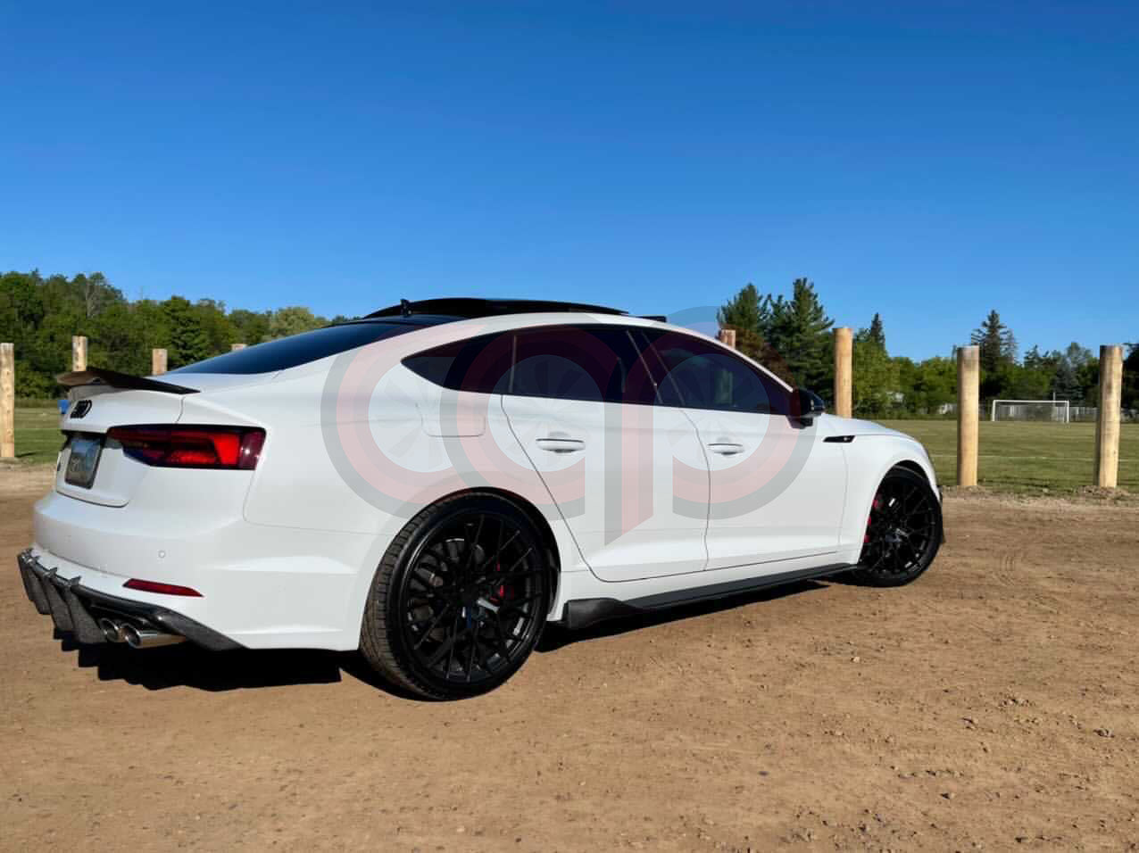 2018-2019 B9 Audi A5/S5 - CAP Carbon Fiber Diffuser with LED - V1