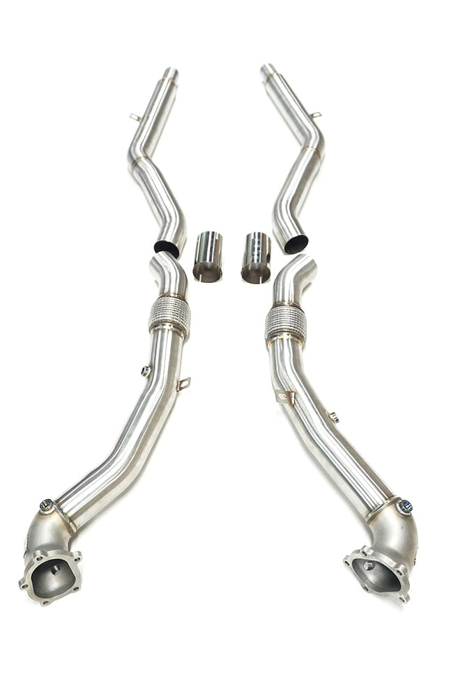 2013-2018 CAP Audi C7/C7.5 S6/RS6/S7/RS7/A8/S8 4.0T Cast Downpipes & Midpipes Exhaust Combo - V2