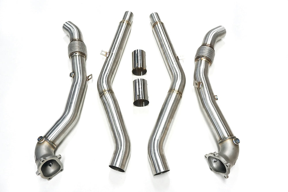 2013-2018 CAP Audi C7/C7.5 S6/RS6/S7/RS7/A8/S8 4.0T Cast Downpipes & Midpipes Exhaust Combo - V2