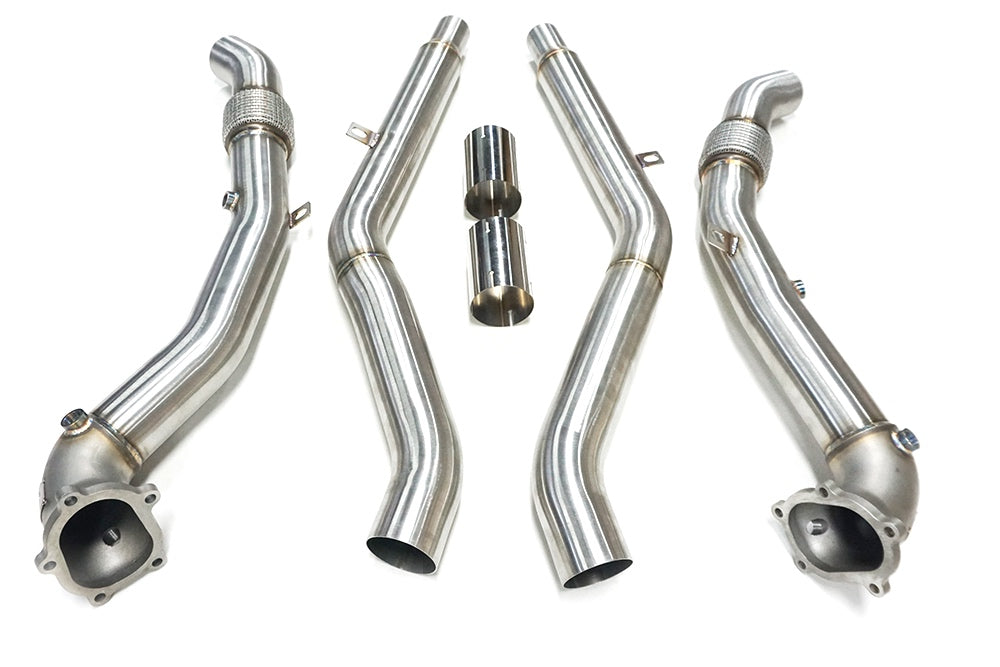 2013-2018 CAP Audi C7/C7.5 S6/RS6/S7/RS7/A8/S8 4.0T Cast Downpipes & Midpipes Exhaust Combo - V2