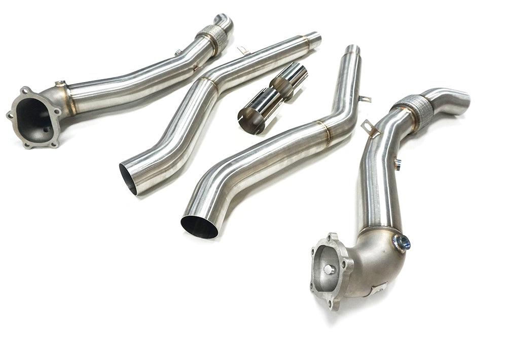 2013-2018 CAP Audi C7/C7.5 S6/RS6/S7/RS7/A8/S8 4.0T Cast Downpipes & Midpipes Exhaust Combo - V2