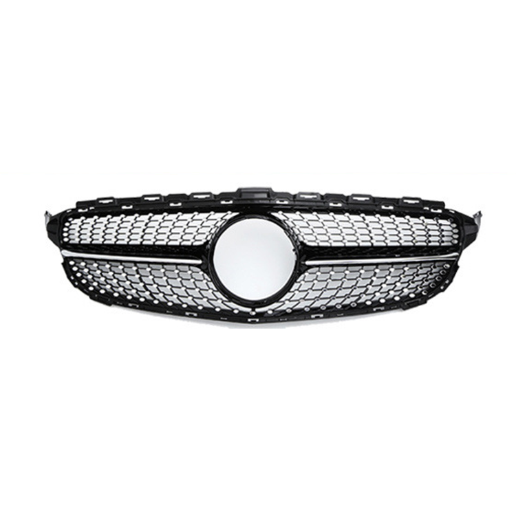 2015-2018 Mercedes-Benz C-Class Diamond Style Front Grille | W205 Gloss Black