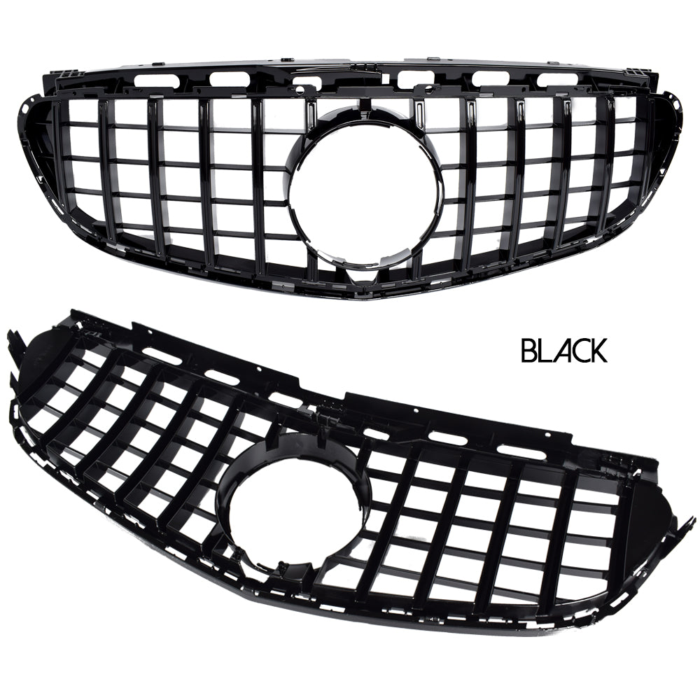 2014-2016 Mercedes-Benz E-Class GTR Style Front Grille | W212 Gloss Black