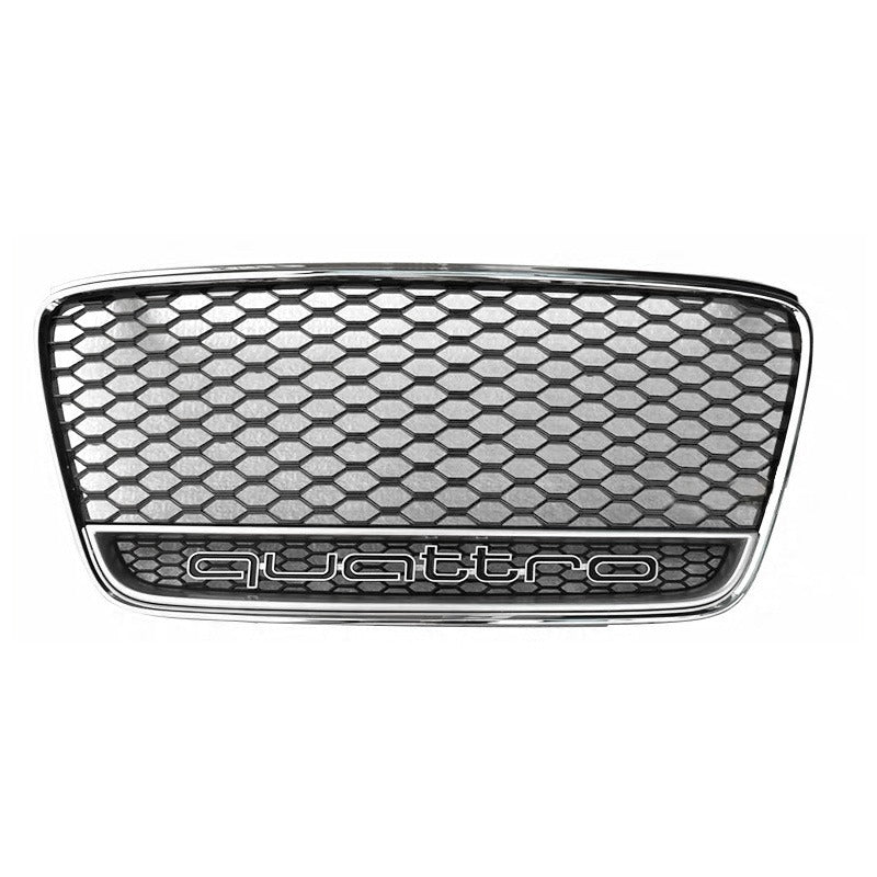 2007-2012 Audi R8 Honeycomb Lower Frame Grille Quattro | Gen 1 MK1 Audi R8 Chrome Frame Black Mesh