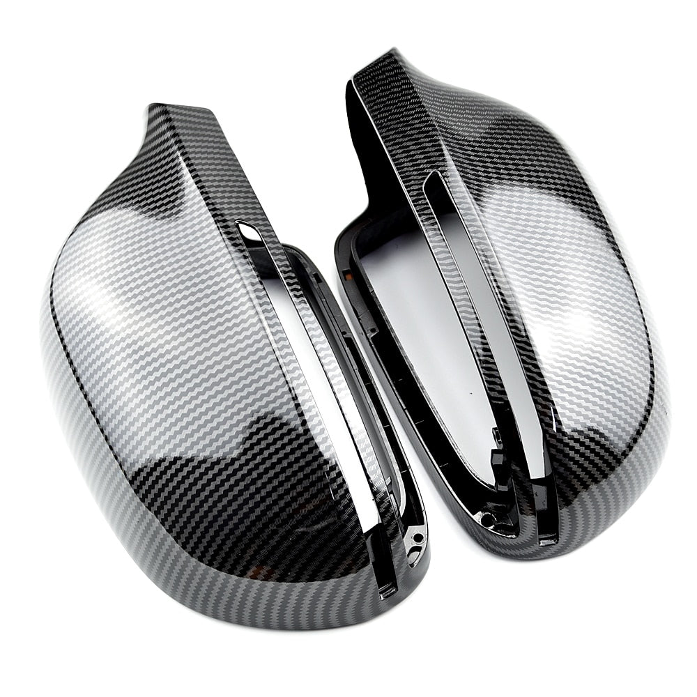 2008-2012 B8 Audi A4, A4 Allroad, A5, S5- Carbon Fiber Mirror Covers (Pair) Without Side Lane Assist