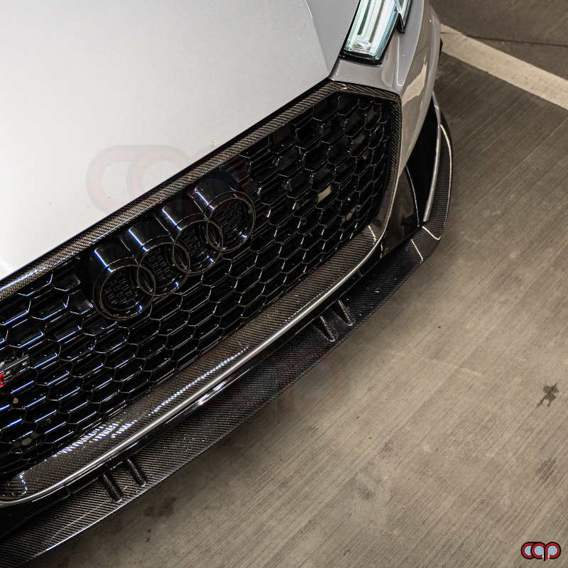 2017-2019 B9 Audi A4/S4 CAP Front Bumper V2 - CAP Carbon Fiber Front Lip