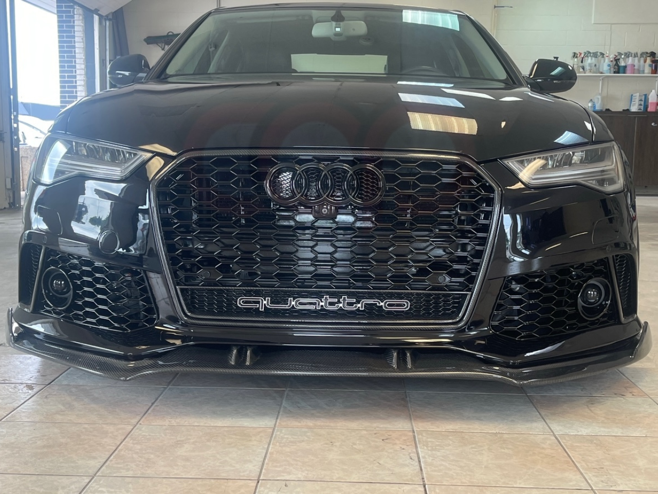 2012-2018 C7 & C7.5 A6/S6 CAP RS6 Front Bumper - CAP Carbon Fiber Front Lip - V1