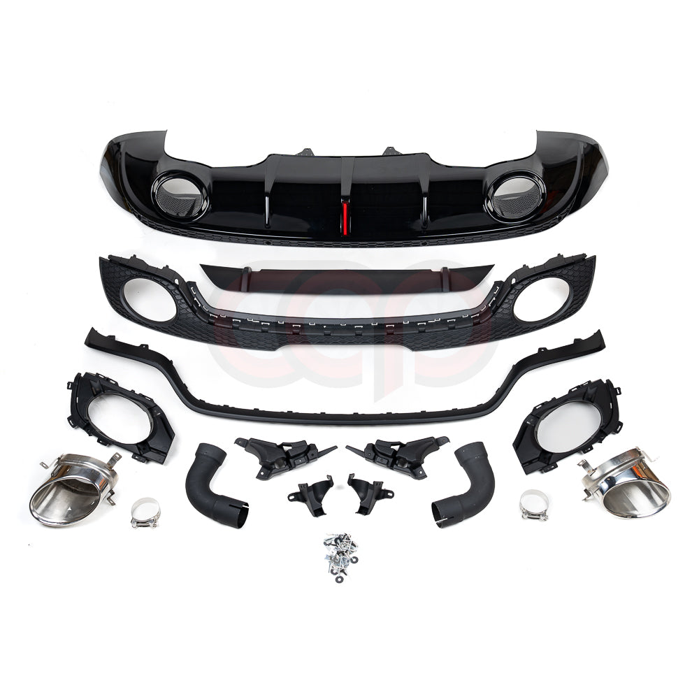 2008-2015 MK2 8J Audi TT/TT-S - CAP Black RS Style Rear Diffuser