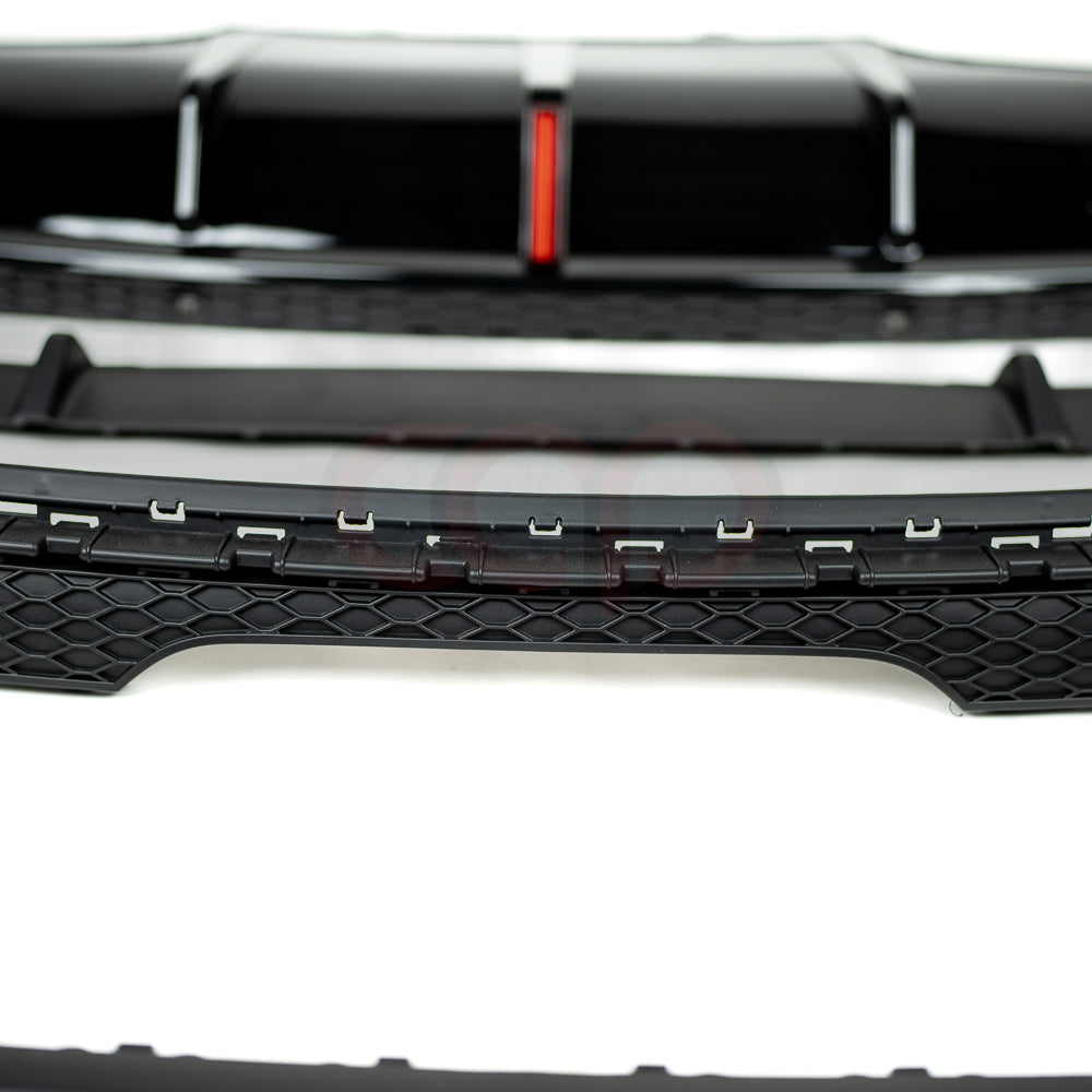 2008-2015 MK2 8J Audi TT/TT-S - CAP Black RS Style Rear Diffuser