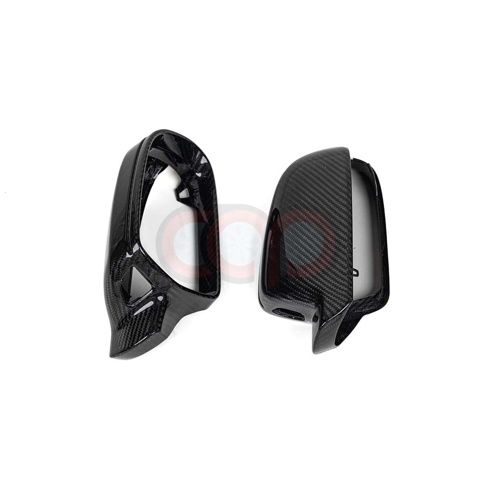 2008-2017 B8 B8.5 Audi A4, S4, A5, S5, RS5 - CAP Dry Carbon Fiber Mirror Covers (Pair) With Side Assist