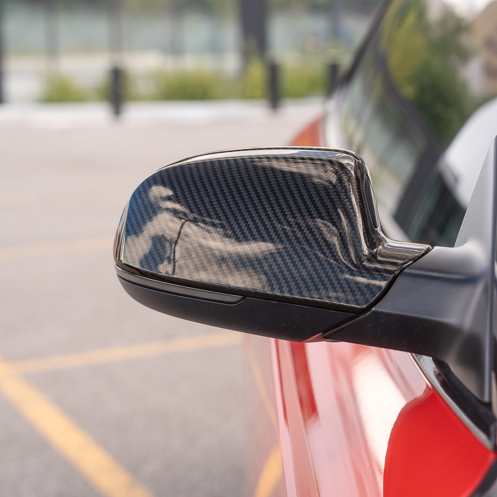 2008-2017 B8 B8.5 Audi A4, S4, A5, S5, RS5 - CAP Dry Carbon Fiber Mirror Covers (Pair)