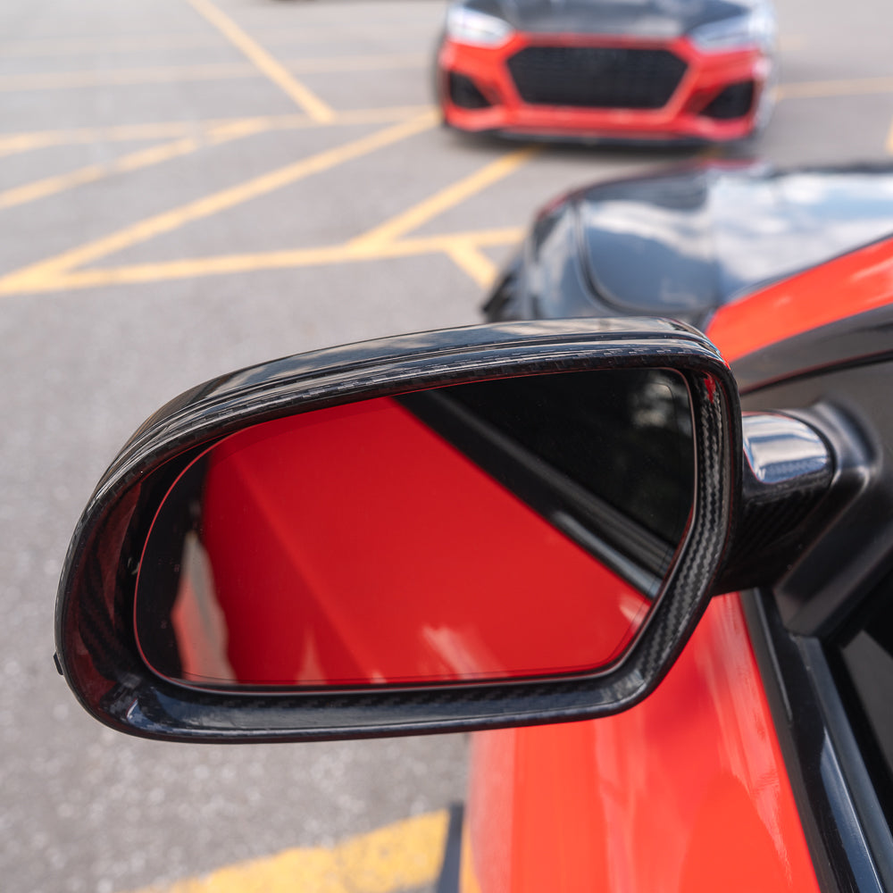 2008-2017 B8 B8.5 Audi A4, S4, A5, S5, RS5 - CAP Dry Carbon Fiber Mirror Covers (Pair)