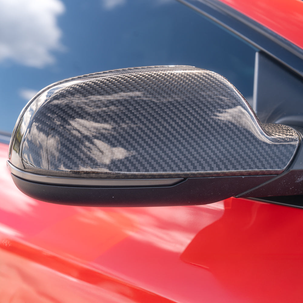2008-2017 B8 B8.5 Audi A4, S4, A5, S5, RS5 - CAP Dry Carbon Fiber Mirror Covers (Pair)