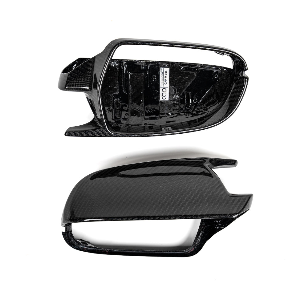 2008-2017 B8 B8.5 Audi A4, S4, A5, S5, RS5 - CAP Dry Carbon Fiber Mirror Covers (Pair) - V2