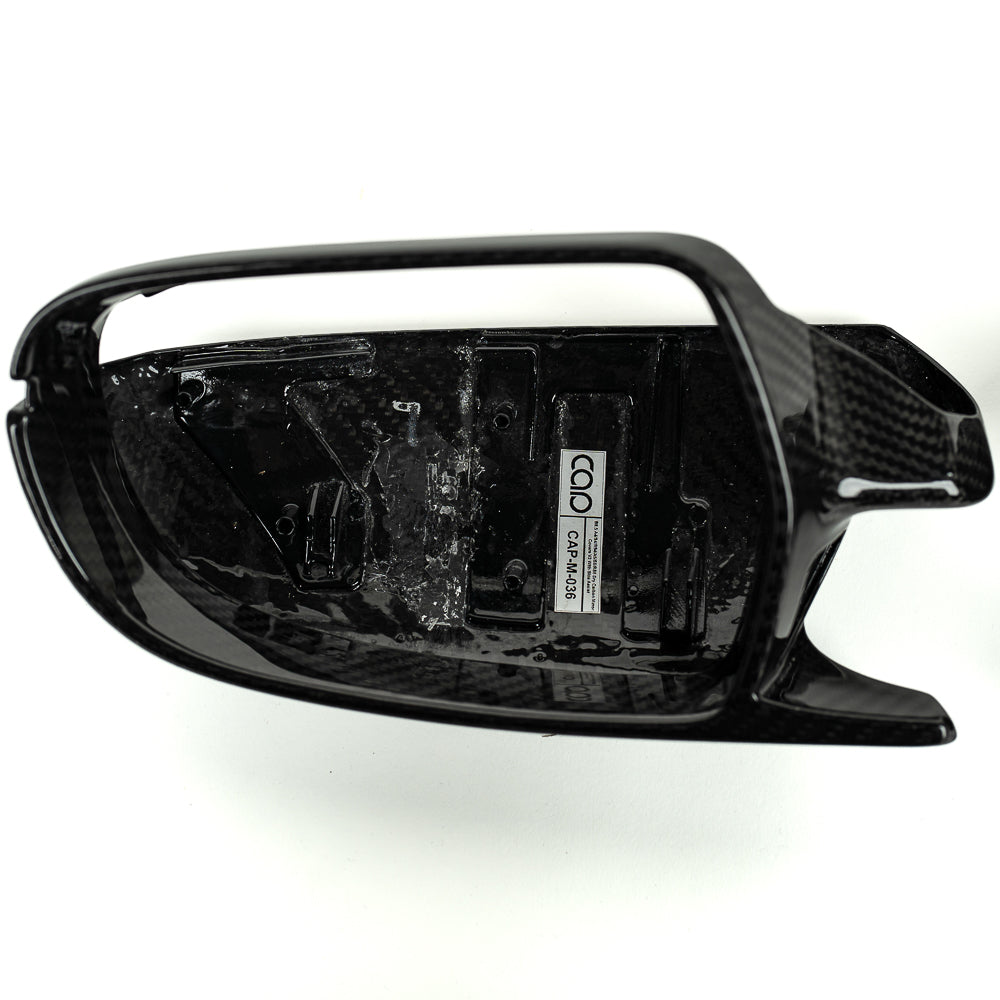 2008-2017 B8 B8.5 Audi A4, S4, A5, S5, RS5 - CAP Dry Carbon Fiber Mirror Covers (Pair) - V2