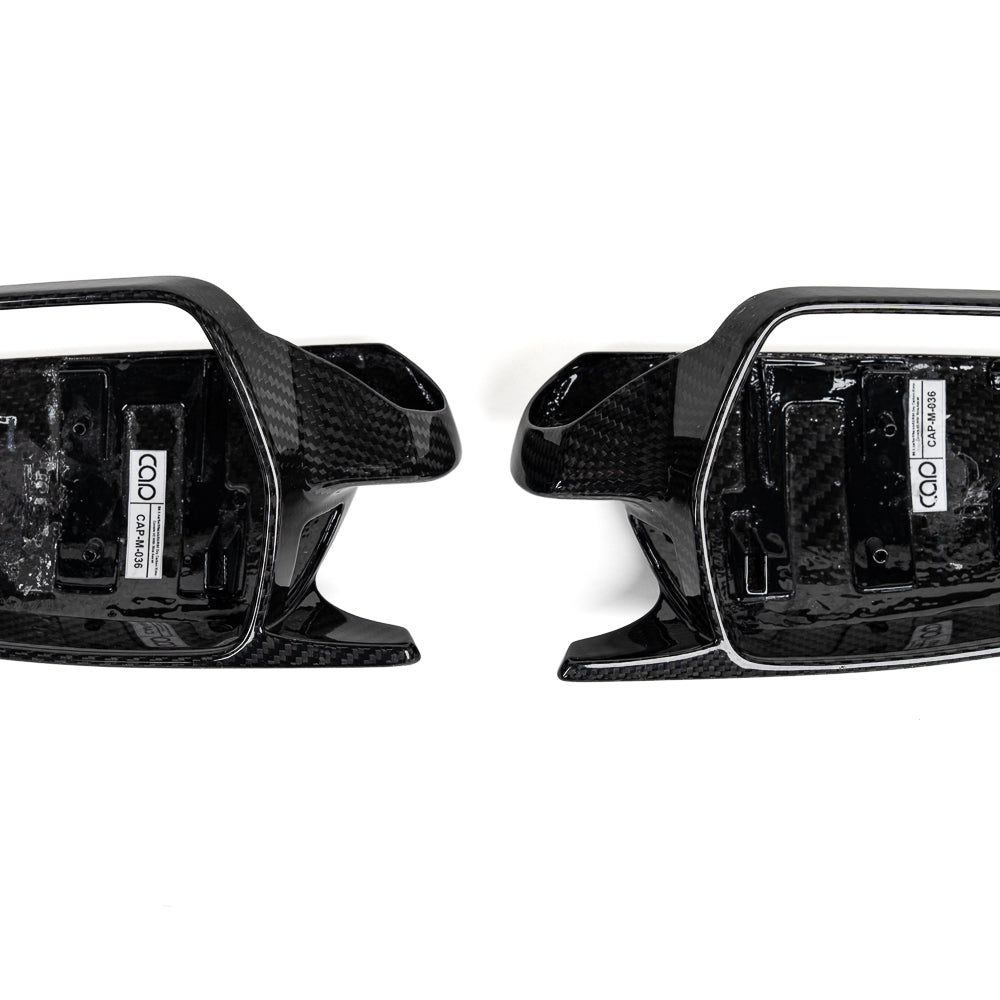 2008-2017 B8 B8.5 Audi A4, S4, A5, S5, RS5 - CAP Dry Carbon Fiber Mirror Covers (Pair) - V2