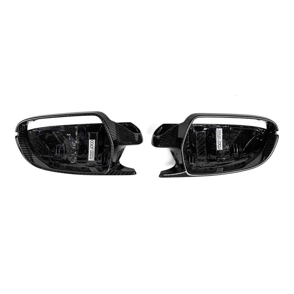 2008-2017 B8 B8.5 Audi A4, S4, A5, S5, RS5 - CAP Dry Carbon Fiber Mirror Covers (Pair) - V2