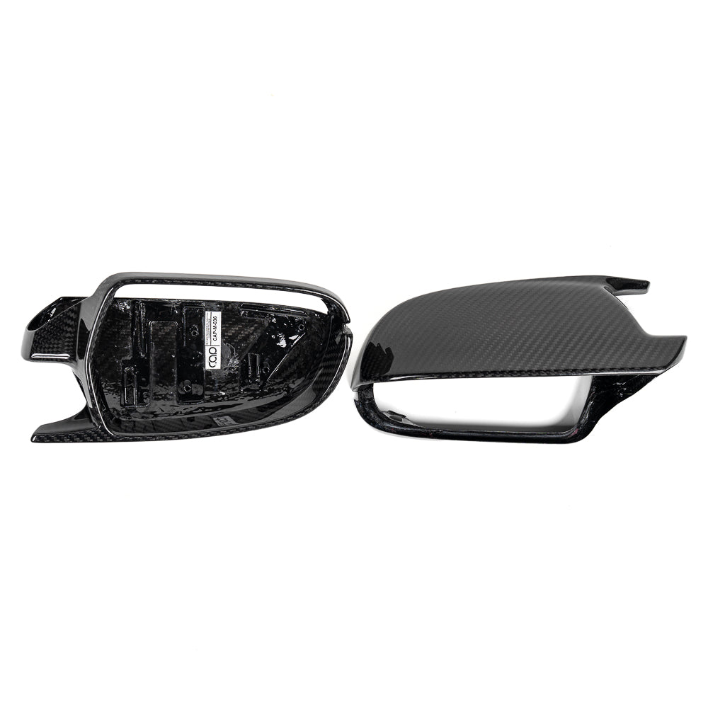 2008-2017 B8 B8.5 Audi A4, S4, A5, S5, RS5 - CAP Dry Carbon Fiber Mirror Covers (Pair) - V2