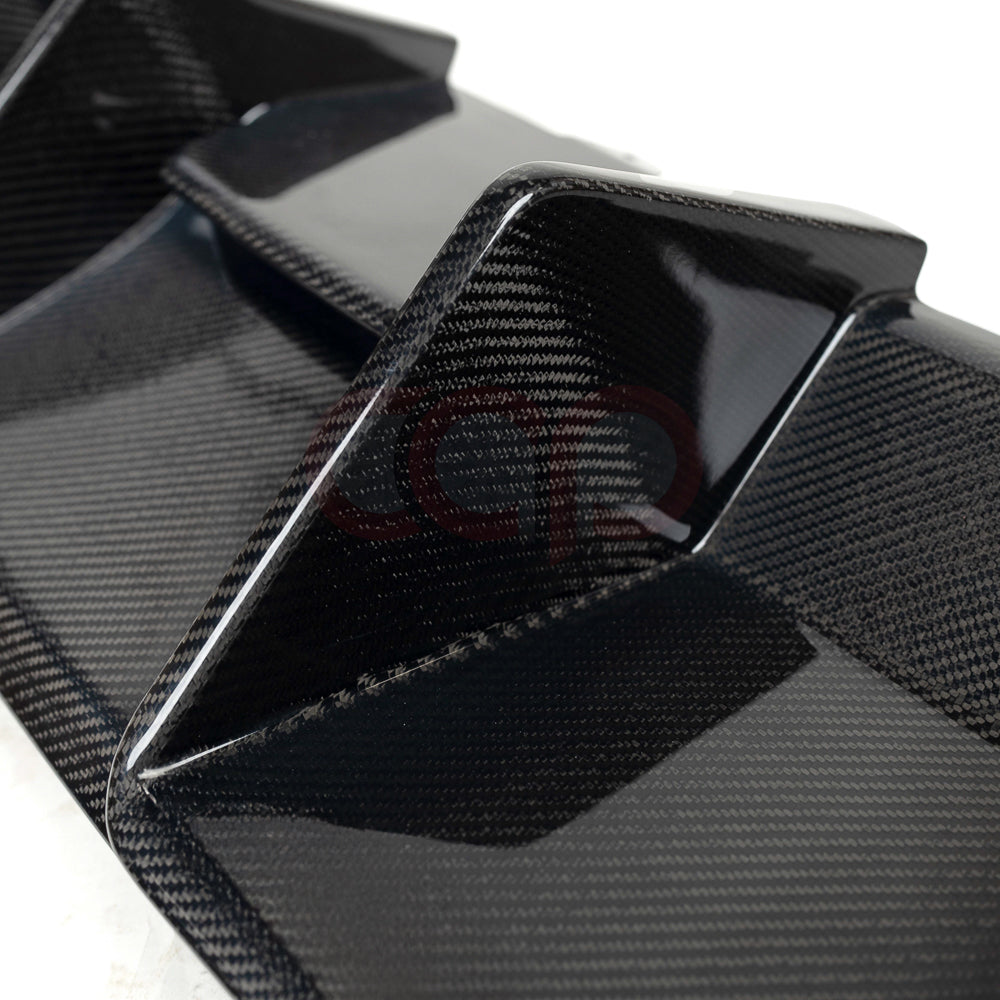2010-2012 B8 Audi A4/S4 - CAP Carbon Fiber Diffuser Without LED Brake Light - V1