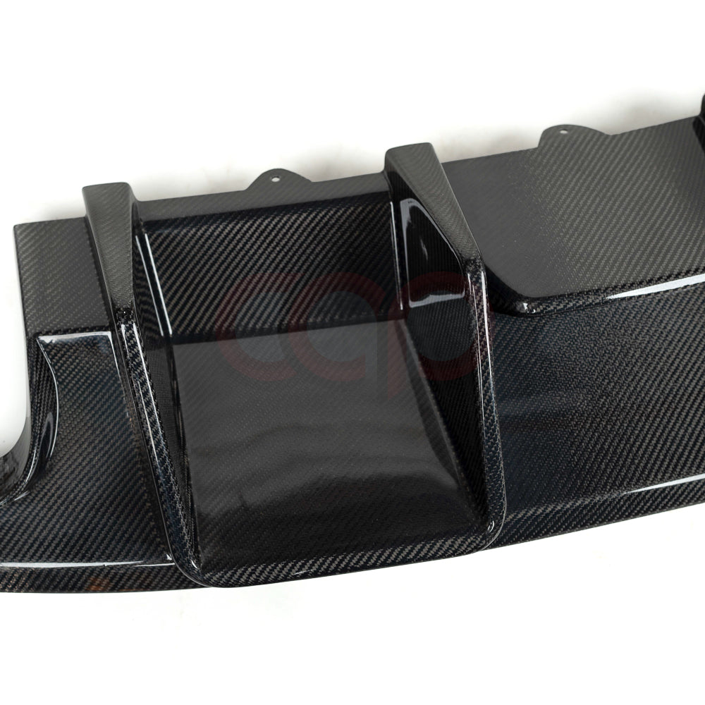 2010-2012 B8 Audi A4/S4 - CAP Carbon Fiber Diffuser Without LED Brake Light - V1