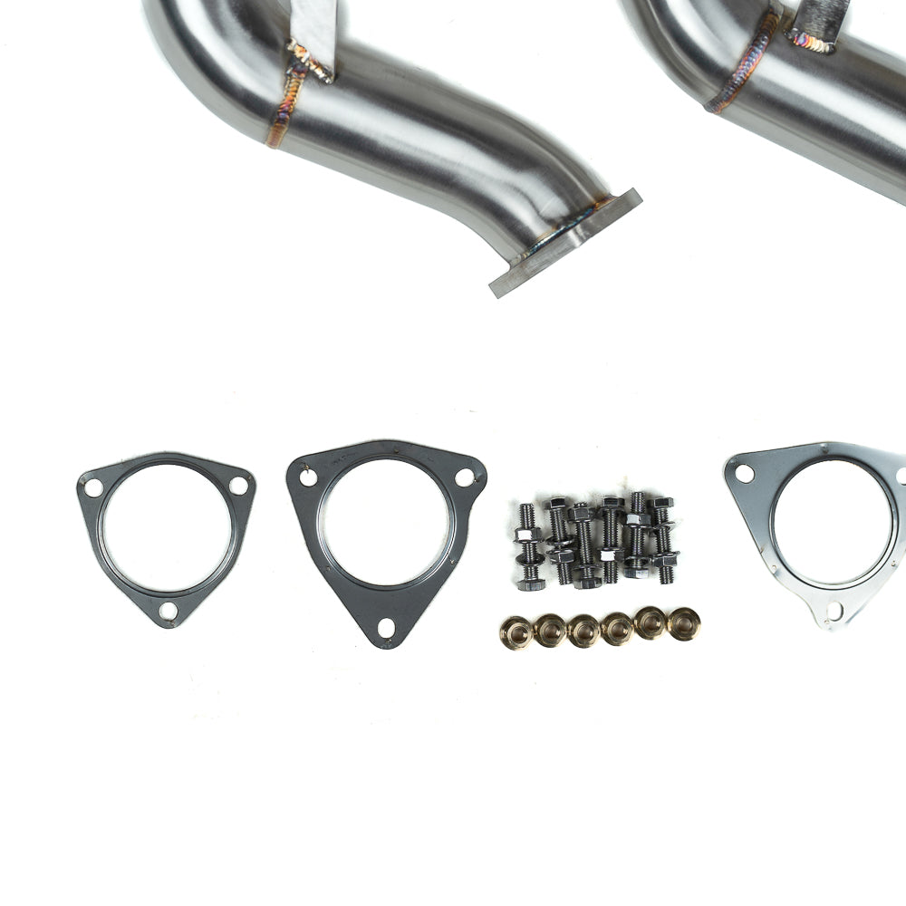 2010-2017 CAP Audi 3.0T Supercharged Catted 400 Cell Test Pipes - Audi B8 S4, S5, A6, A7, A8, Q5, SQ5