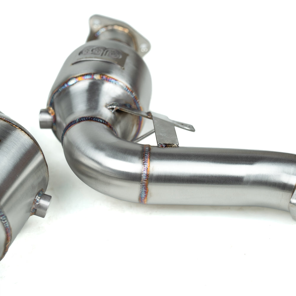 2010-2017 CAP Audi 3.0T Supercharged Catted 400 Cell Test Pipes - Audi B8 S4, S5, A6, A7, A8, Q5, SQ5