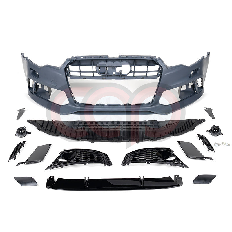 2012-2015 C7 Audi A6/S6 CAP Front Bumper | C7 RS RS6 Bumper - V2