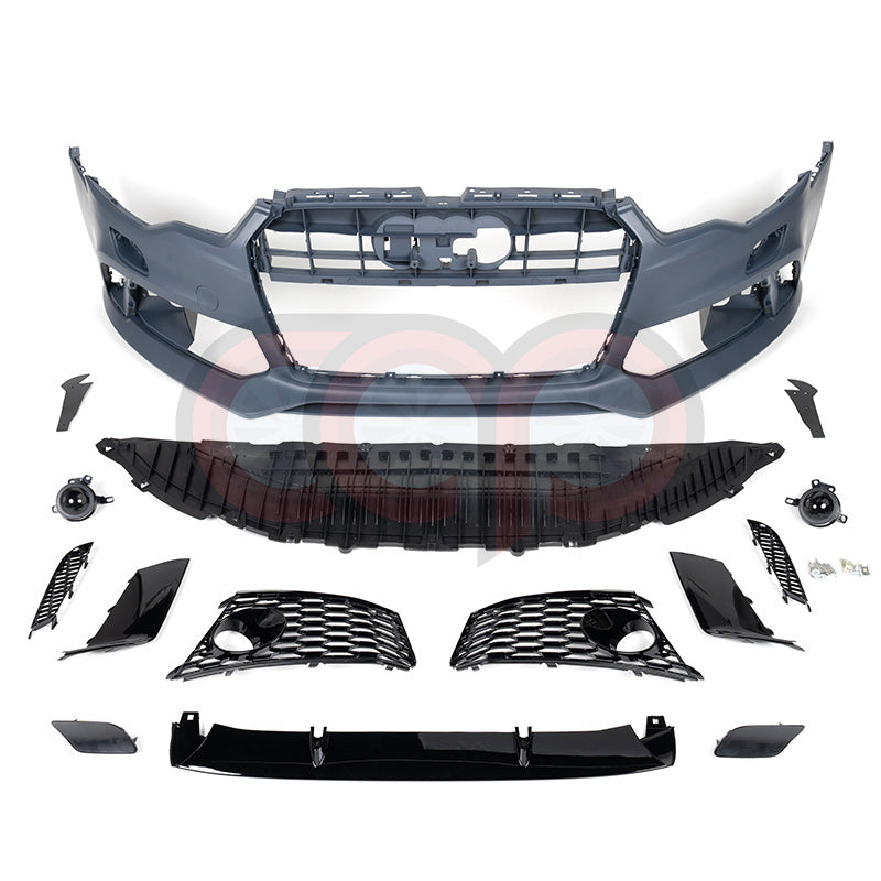 2012-2015 C7 Audi A6/S6 CAP Front Bumper | C7 RS RS6 Bumper - V2