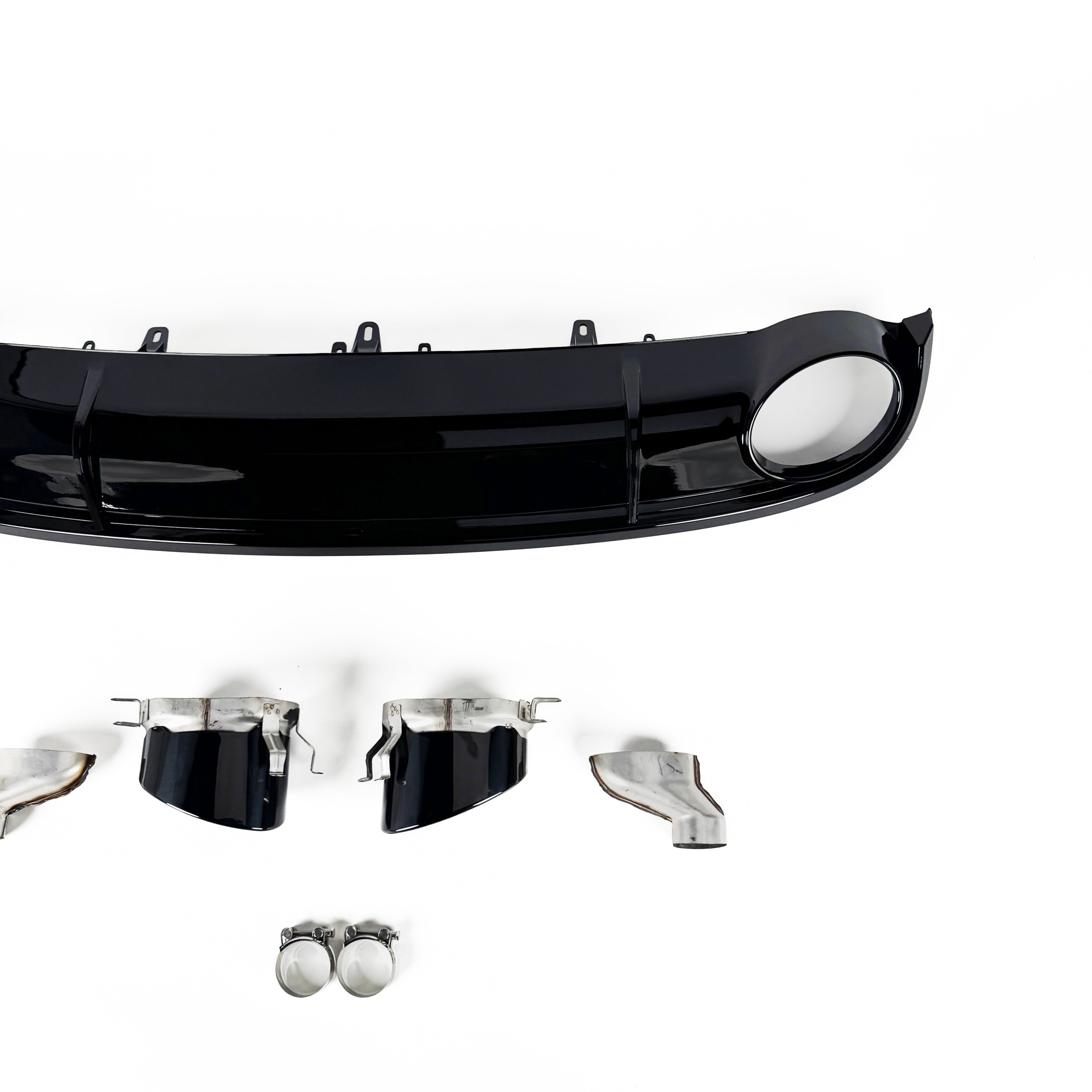 2012-2015 C7 Audi A7 Non S-Line - CAP Gloss Black RS Style Rear Diffuser