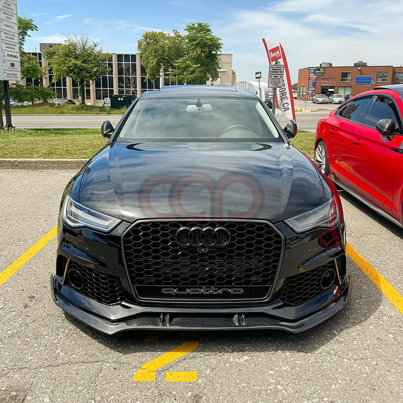 2012-2018 C7 & C7.5 A6/S6 CAP RS6 Front Bumper - CAP Carbon Fiber Front Lip - V1