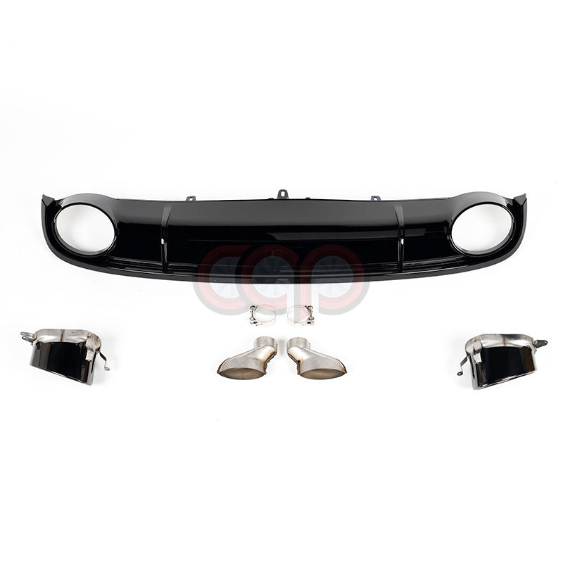 2012-2015 C7 Audi A7 Non S-Line - CAP Gloss Black RS Style Rear Diffuser 2012-2015 C7 Audi A7 Non S-Line