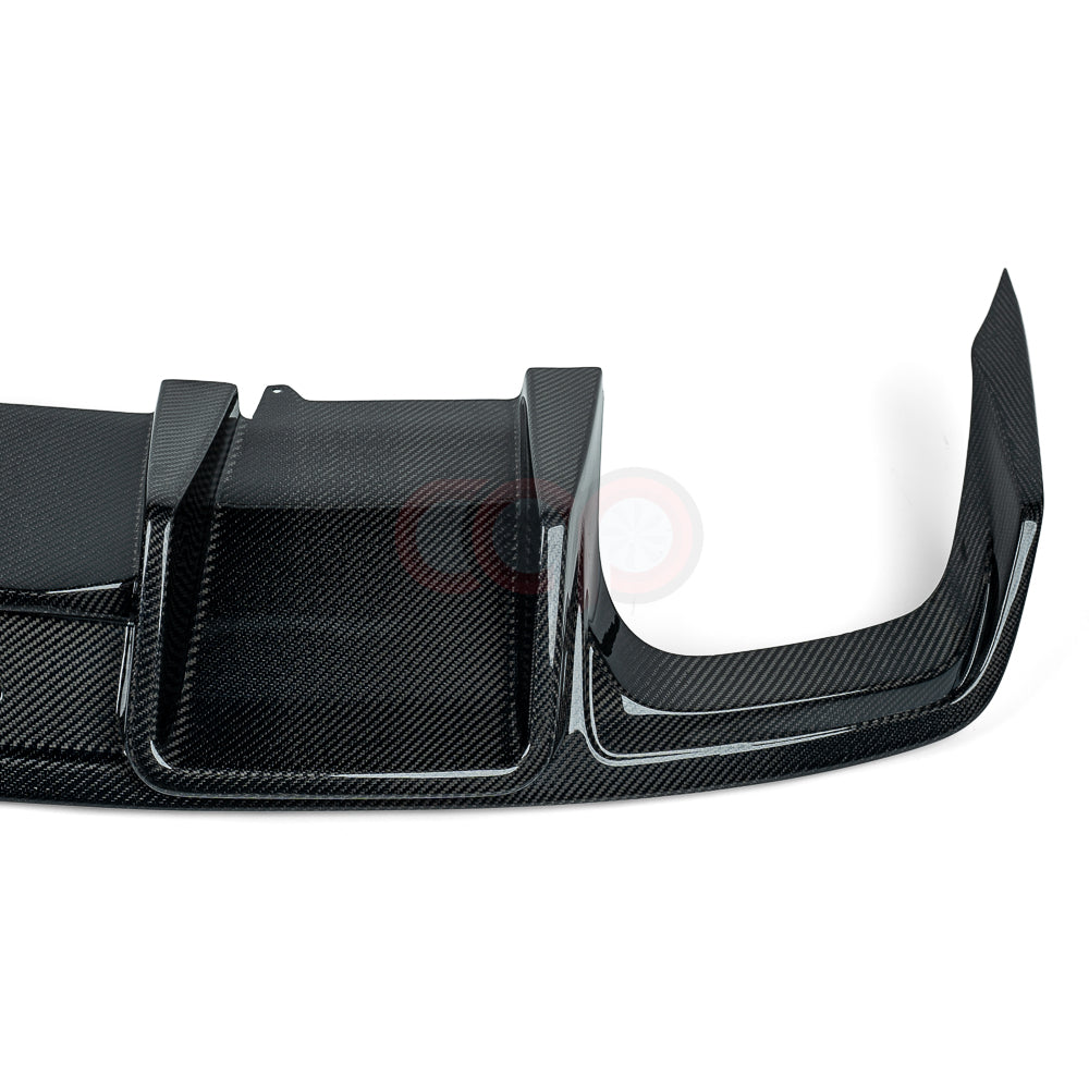 2013-2016 B8.5 Audi A4/S4 - CAP Carbon Fiber Rear Diffuser With LED Brake Light - V1