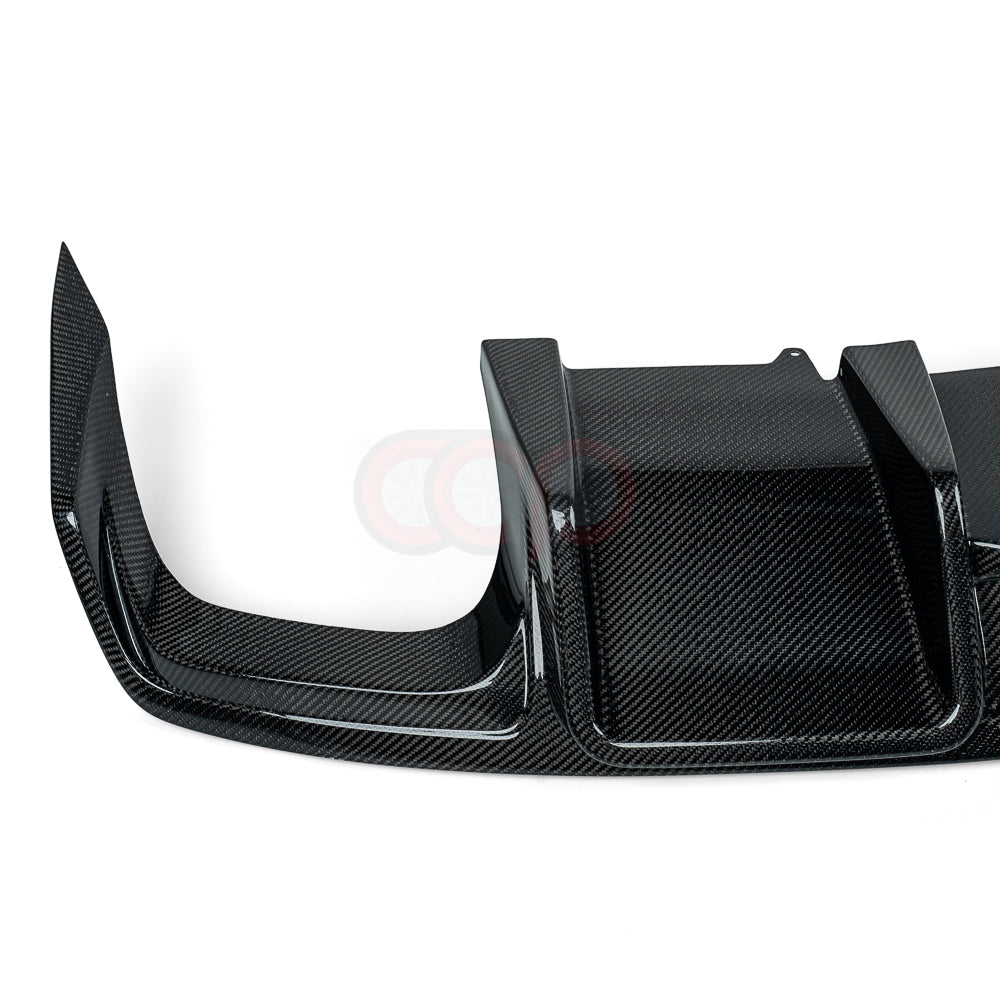 2013-2016 B8.5 Audi A4/S4 - CAP Carbon Fiber Rear Diffuser With LED Brake Light - V1
