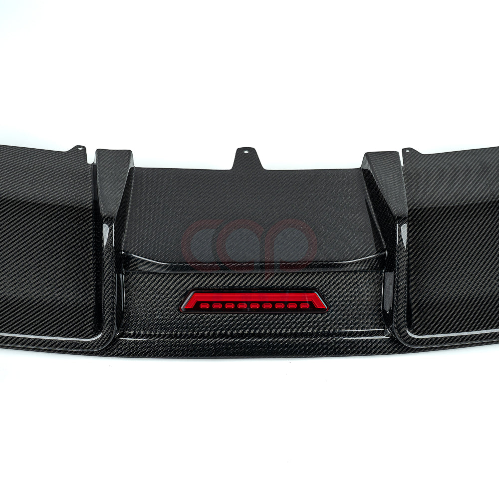 2013-2016 B8.5 Audi A4/S4 - CAP Carbon Fiber Rear Diffuser With LED Brake Light - V1